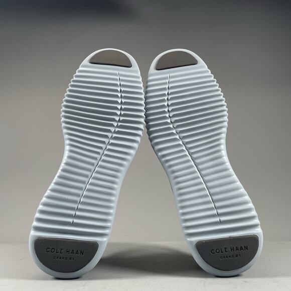 Cole Haan 2.ZERØGRAND Lined Laser Wingtip Men 8 M Gray Pebbled Casual Dress Shoe - Picture 4 of 8